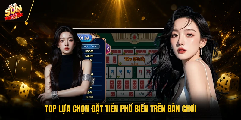 Xóc đĩa 2 Top lựa chọn đặt tiền phổ biến trên bàn chơi